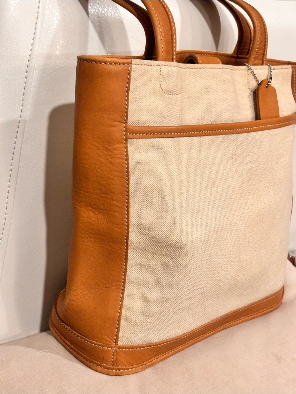 COACH Vintage Bleecker 1999 Canvas & Leather Tote (Style No. 6121) - Picture 3 of 16